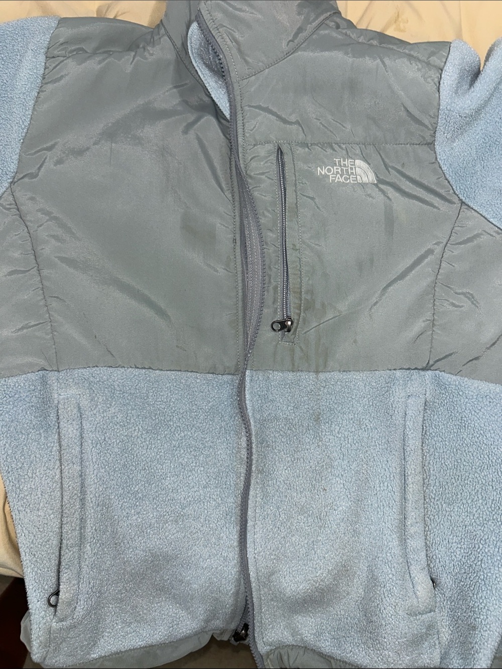 The North Face Womens Light Blue Fleece Jacket